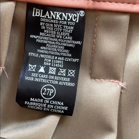 Anthropologie BLANKNYC Chelsea Faux Leather Pants - Picture 7 of 10